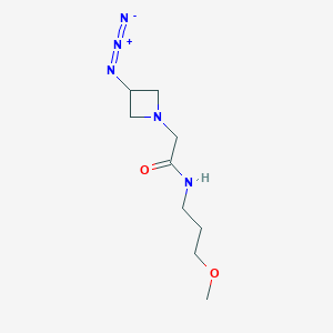 molecular formula C9H17N5O2 B1475789 2-(3-叠氮化氮杂环丙烷-1-基)-N-(3-甲氧基丙基)乙酰胺 CAS No. 2097946-78-4