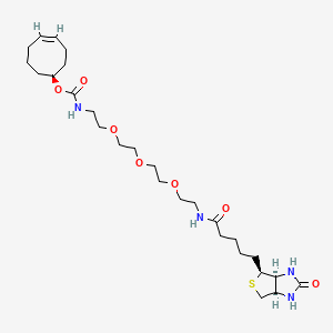 (S)-Cyclooct-4-en-1-yl (13-oxo-17-((3aS,4S,6aR)-2-oxohexahydro-1H-thieno[3,4-d]imidazol-4-yl)-3,6,9-trioxa-12-azaheptadecyl)carbamate