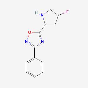 5-(4-Fluoropyrrolidin-2-yl)-3-phenyl-1,2,4-oxadiazole