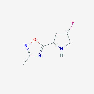 5-(4-Fluoropyrrolidin-2-yl)-3-methyl-1,2,4-oxadiazole