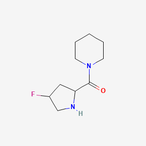 molecular formula C10H17FN2O B1475795 (4-Fluoropyrrolidin-2-yl)(piperidin-1-yl)methanone CAS No. 2097943-38-7