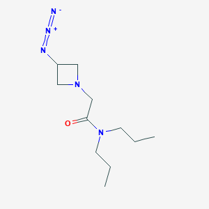 molecular formula C11H21N5O B1475796 2-(3-叠氮代氮杂环丁-1-基)-N,N-二丙基乙酰胺 CAS No. 2098122-05-3