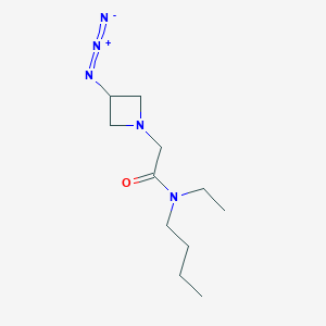 molecular formula C11H21N5O B1475798 2-(3-azidoazetidin-1-yl)-N-butyl-N-ethylacetamide CAS No. 2097976-42-4