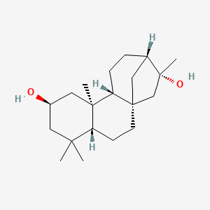 (1S,4R,7R,9R,10R,13S,14R)-5,5,9,14-tetramethyltetracyclo[11.2.1.01,10.04,9]hexadecane-7,14-diol