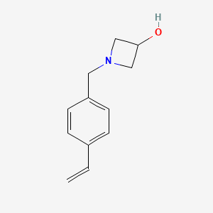 molecular formula C12H15NO B1475800 1-(4-Vinylbenzyl)azetidin-3-ol CAS No. 2092545-32-7