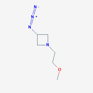 molecular formula C6H12N4O B1475804 3-Azido-1-(2-methoxyethyl)azetidine CAS No. 2098078-39-6