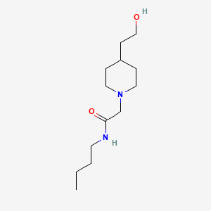 molecular formula C13H26N2O2 B1475808 N-butyl-2-(4-(2-hydroxyethyl)piperidin-1-yl)acetamide CAS No. 2097976-14-0