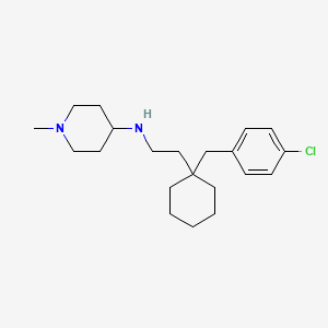 N-(2-(1-(4-chlorobenzyl)cyclohexyl)ethyl)-1-methylpiperidin-4-amine