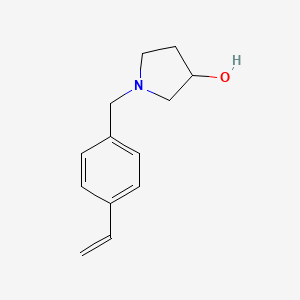 molecular formula C13H17NO B1475811 1-(4-Vinylbenzyl)pyrrolidin-3-ol CAS No. 2091636-97-2