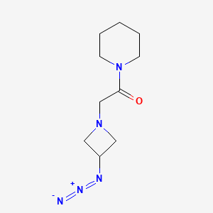 molecular formula C10H17N5O B1475813 2-(3-Azidoazetidin-1-yl)-1-(piperidin-1-yl)ethan-1-one CAS No. 2098005-94-6