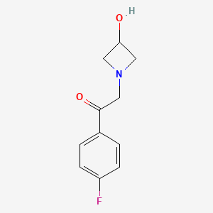 1-(4-Fluorophenyl)-2-(3-hydroxyazetidin-1-yl)ethan-1-one