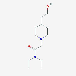 N,N-diethyl-2-(4-(2-hydroxyethyl)piperidin-1-yl)acetamide