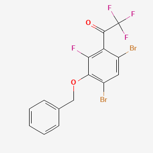 1-(3-(Benzyloxy)-4,6-dibromo-2-fluorophenyl)-2,2,2-trifluoroethanone