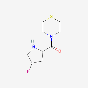 molecular formula C9H15FN2OS B1475818 (4-Fluoropyrrolidin-2-yl)(thiomorpholino)methanone CAS No. 2097948-36-0