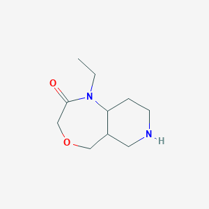 molecular formula C10H18N2O2 B1475819 1-ethyloctahydropyrido[4,3-e][1,4]oxazepin-2(3H)-one CAS No. 1935546-10-3