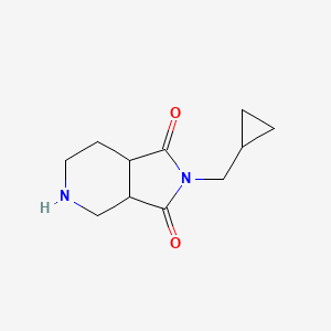 2-(cyclopropylmethyl)hexahydro-1H-pyrrolo[3,4-c]pyridine-1,3(2H)-dione