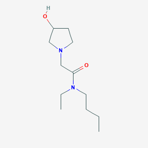 molecular formula C12H24N2O2 B1475823 N-butyl-N-ethyl-2-(3-hydroxypyrrolidin-1-yl)acetamide CAS No. 2098030-29-4