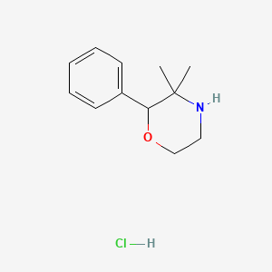 3,3-Dimethyl-2-phenylmorpholine, monohydrochloride