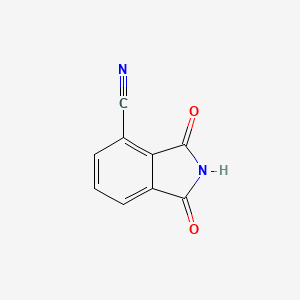 molecular formula C9H4N2O2 B14758239 1,3-Dioxo-2,3-dihydro-1H-isoindole-4-carbonitrile CAS No. 773-71-7