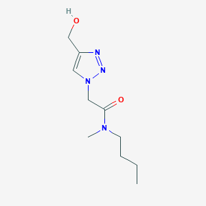 N-butyl-2-(4-(hydroxymethyl)-1H-1,2,3-triazol-1-yl)-N-methylacetamide
