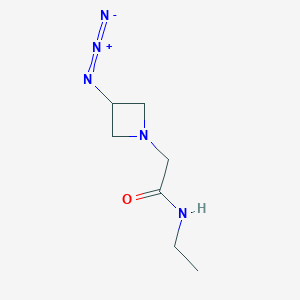 molecular formula C7H13N5O B1475826 2-(3-azidoazetidin-1-yl)-N-ethylacetamide CAS No. 2097976-65-1