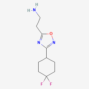 2-(3-(4,4-Difluorocyclohexyl)-1,2,4-oxadiazol-5-yl)ethan-1-amine