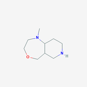 molecular formula C9H18N2O B1475840 1-Methyldecahydropyrido[4,3-e][1,4]oxazepine CAS No. 2097975-84-1