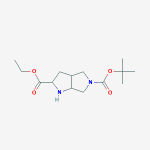 5-O-tert-butyl 2-O-ethyl 2,3,3a,4,6,6a-hexahydro-1H-pyrrolo[2,3-c]pyrrole-2,5-dicarboxylate