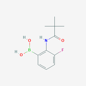 [2-(2,2-Dimethylpropanoylamino)-3-fluorophenyl]boronic acid