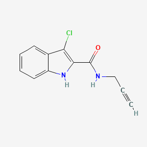 3-Chloro-N-(prop-2-yn-1-yl)-1H-indole-2-carboxamide