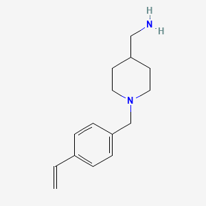 molecular formula C15H22N2 B1475849 (1-(4-Vinylbenzyl)piperidin-4-yl)methanamine CAS No. 2098077-19-9