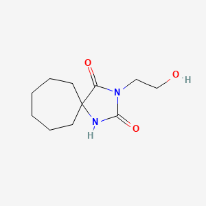 1,3-Diazaspiro(4.6)undecane-2,4-dione, 3-(2-hydroxyethyl)-