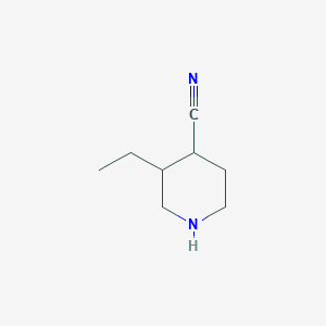 3-Ethylpiperidine-4-carbonitrile