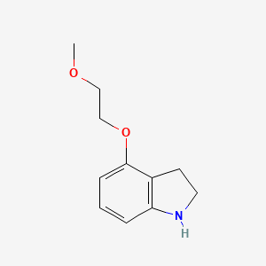 molecular formula C11H15NO2 B1475854 4-(2-Methoxyethoxy)indoline CAS No. 2097946-62-6