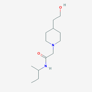 molecular formula C13H26N2O2 B1475855 N-(sec-butyl)-2-(4-(2-hydroxyethyl)piperidin-1-yl)acetamide CAS No. 2097976-35-5