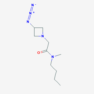 molecular formula C10H19N5O B1475866 2-(3-azidoazetidin-1-yl)-N-butyl-N-methylacetamide CAS No. 2098042-82-9