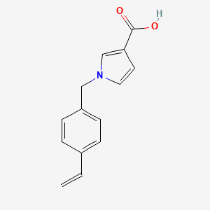 molecular formula C14H13NO2 B1475870 1-(4-vinylbenzyl)-1H-pyrrole-3-carboxylic acid CAS No. 2098062-17-8