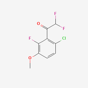 1-(6-Chloro-2-fluoro-3-methoxyphenyl)-2,2-difluoroethanone