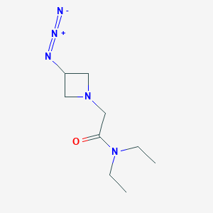 molecular formula C9H17N5O B1475874 N,N-diéthylacétamide-2-(3-azidoazétidin-1-yl) CAS No. 2098077-79-1