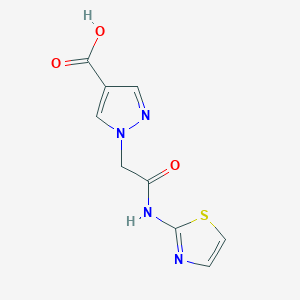 1-(2-oxo-2-(thiazol-2-ylamino)ethyl)-1H-pyrazole-4-carboxylic acid