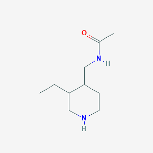 molecular formula C10H20N2O B1475877 N-((3-ethylpiperidin-4-yl)methyl)acetamide CAS No. 2091568-62-4