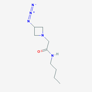 molecular formula C9H17N5O B1475878 2-(3-azidoazetidin-1-yl)-N-butylacetamide CAS No. 2097976-18-4
