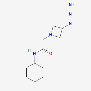 molecular formula C11H19N5O B1475879 2-(3-azidoazetidin-1-yl)-N-cyclohexylacetamide CAS No. 2097976-11-7