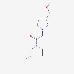 N-butyl-N-ethyl-2-(3-(hydroxymethyl)pyrrolidin-1-yl)acetamide