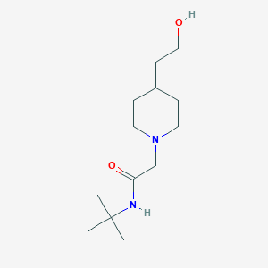 N-(tert-butyl)-2-(4-(2-hydroxyethyl)piperidin-1-yl)acetamide