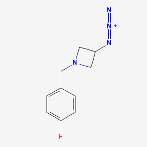 molecular formula C10H11FN4 B1475884 3-Azido-1-(4-fluorobenzyl)azetidine CAS No. 2098009-82-4