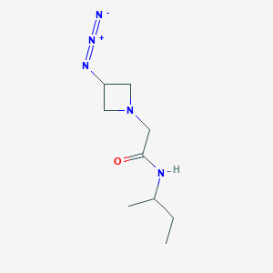 molecular formula C9H17N5O B1475888 2-(3-azidoazetidin-1-yl)-N-(sec-butyl)acetamide CAS No. 2098121-89-0