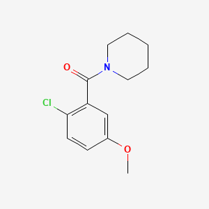 (2-Chloro-5-methoxyphenyl)(piperidin-1-yl)methanone