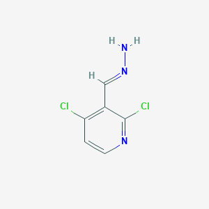 (E)-1-((2,4-dichloropyridin-3-yl)methylene)hydrazine