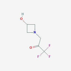 1,1,1-Trifluoro-3-(3-hydroxyazetidin-1-yl)propan-2-one